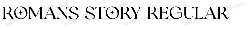 Romans Story Regular字体转换